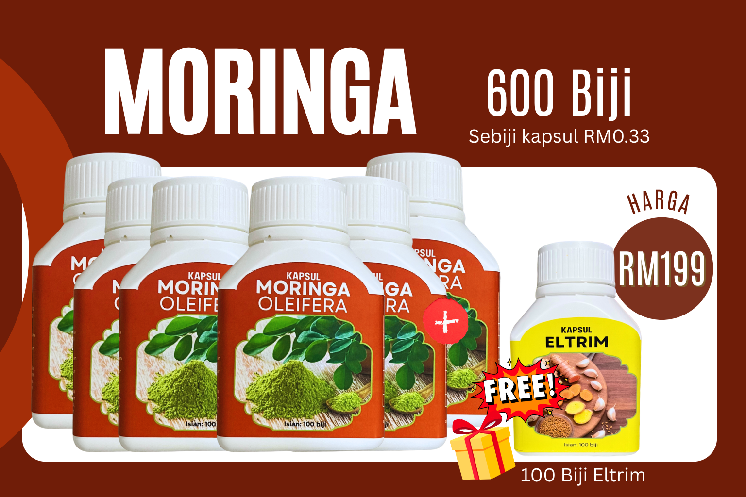 Moringa 600 Biji